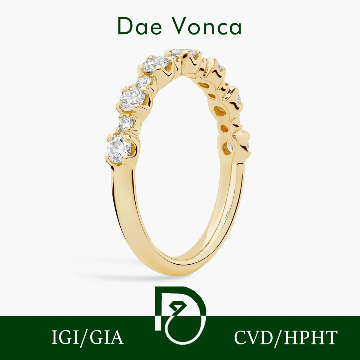 Кольцо с бриллиантом Half Eternity Band, желтое золото 14 карат, альтернативный размер, круглое кольцо с бриллиантом, выращенное в лаборатории, роскошное юбилейное кольцо
Кольцо с бриллиантом Half Eternity Band, желтое золото 14 карат, альтернативный размер, круглое кольцо с бриллиантом, выращенное в лаборатории, роскошное юбилейное кольцо