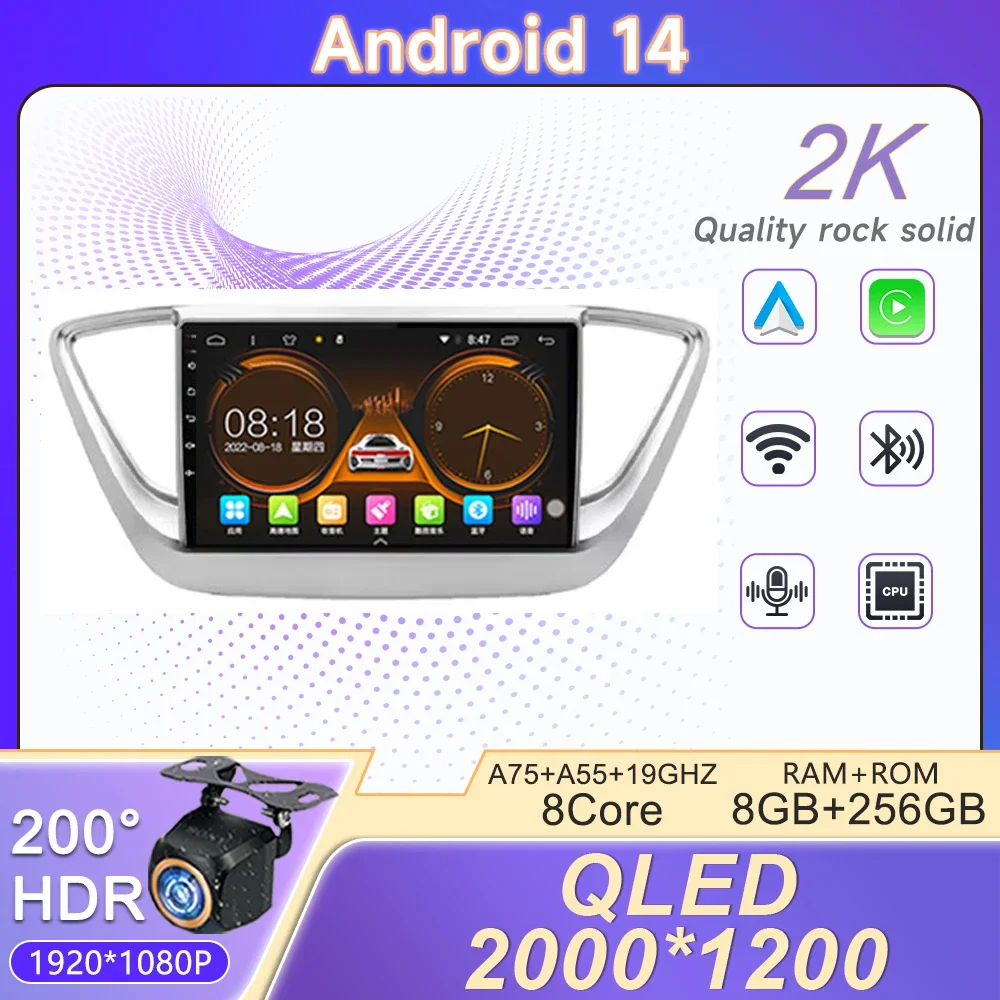 Android 14 Carplay Androidauto For Hyundai Solaris 2 Verna 2017 2018 No 2din DVD Autoradio Head Unit Screen No 2Din DVD
Android 14 Carplay Androidauto For Hyundai Solaris 2 Verna 2017 2018 No 2din DVD Autoradio Head Unit Screen No 2Din DVD