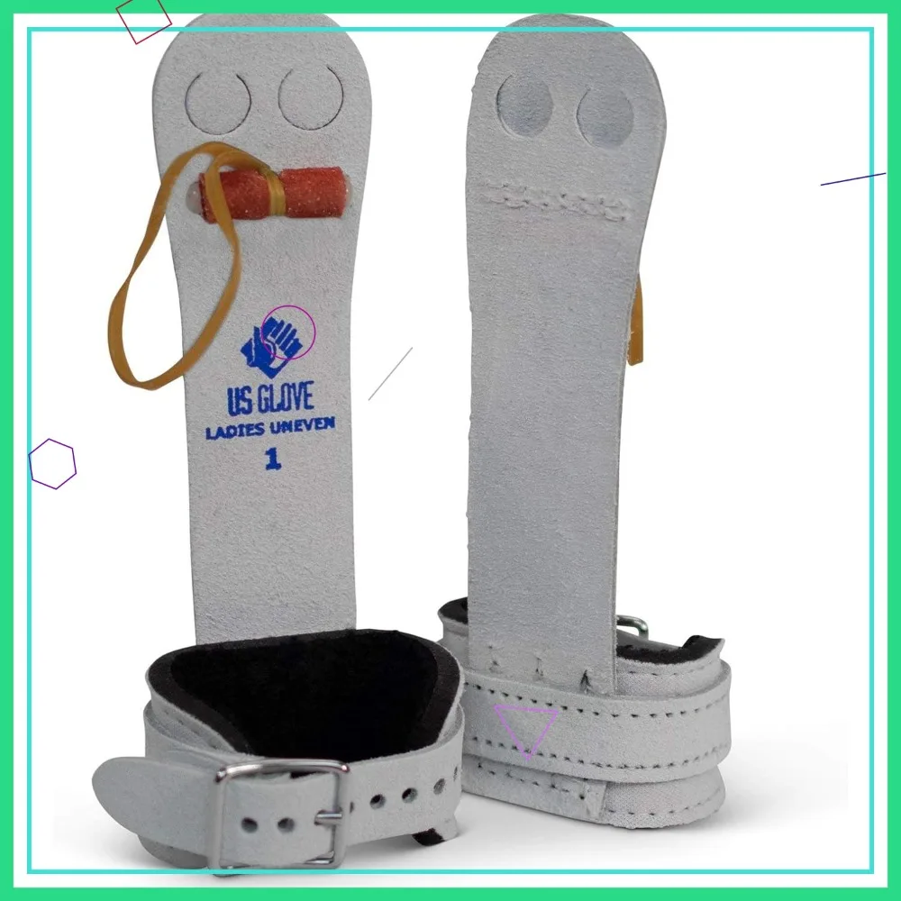 US Glove Women Gymnastics Uneven Bar Grips - Leather, Hook & Loop, Size 000 (5")
US Glove Women Gymnastics Uneven Bar Grips - Leather, Hook & Loop, Size 000 (5")