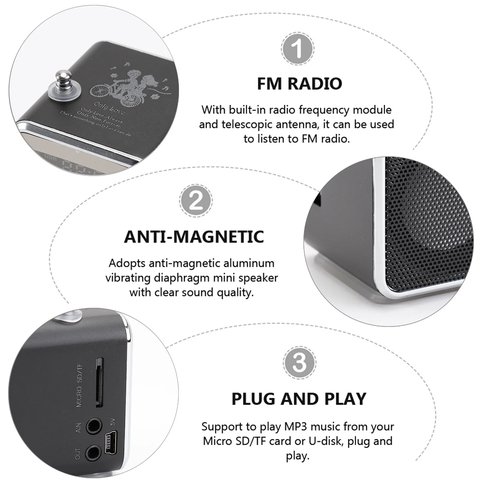 Mini Digital Portable Mp3 Mp4 Player Micro USB Disk Speaker Fm Radio Blue Portable Digital Speaker Compact Stylish Design
Mini Digital Portable Mp3 Mp4 Player Micro USB Disk Speaker Fm Radio Blue Portable Digital Speaker Compact Stylish Design