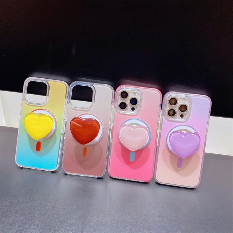 Korean cute candy shell gradient love magnetic stand phone case For iPhone 12 13 Pro Max 14 15 16Pro Grip tok silicone Cover
Korean cute candy shell gradient love magnetic stand phone case For iPhone 12 13 Pro Max 14 15 16Pro Grip tok silicone Cover