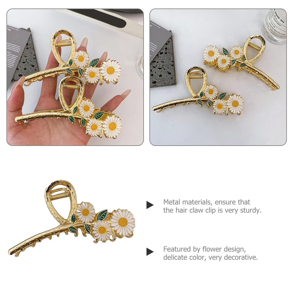 Daisy Claw Women Girls Metal Small Flower Claw Clips for Thick Fine Long Hair Party Wedding Prom Everyday Use Jaw Clips Hair
Daisy Claw Women Girls Metal Small Flower Claw Clips for Thick Fine Long Hair Party Wedding Prom Everyday Use Jaw Clips Hair