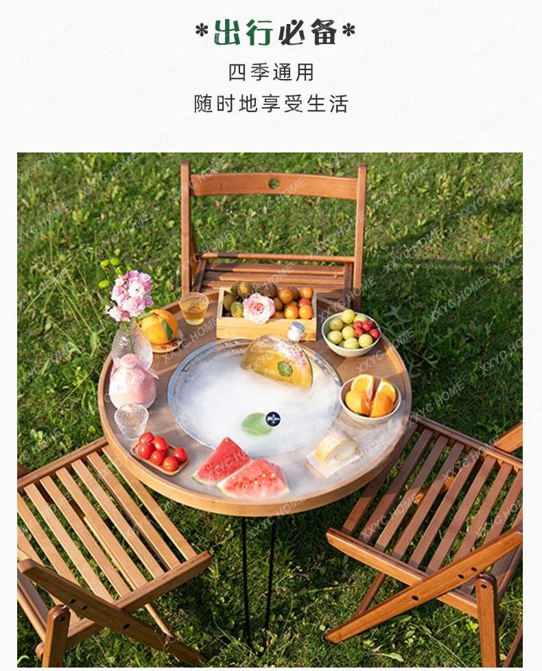 Home Barbecue Hot Pot Table Outdoor Camping Table New Chinese Foldable Tea Table Small round
Home Barbecue Hot Pot Table Outdoor Camping Table New Chinese Foldable Tea Table Small round