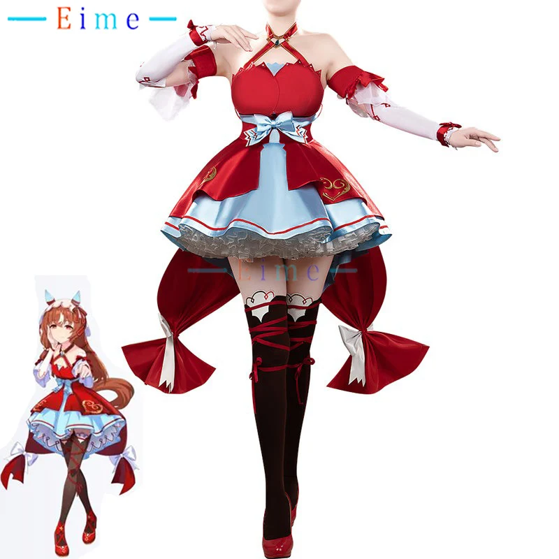 Игра Pretty Derby Still in Love, костюмы для косплея, женская необычная униформа, костюм для вечеринки на Хэллоуин, аниме, одежда для ролевых игр, индивидуальный заказ
Игра Pretty Derby Still in Love, костюмы для косплея, женская необычная униформа, костюм для вечеринки на Хэллоуин, аниме, одежда для ролевых игр, индивидуальный заказ