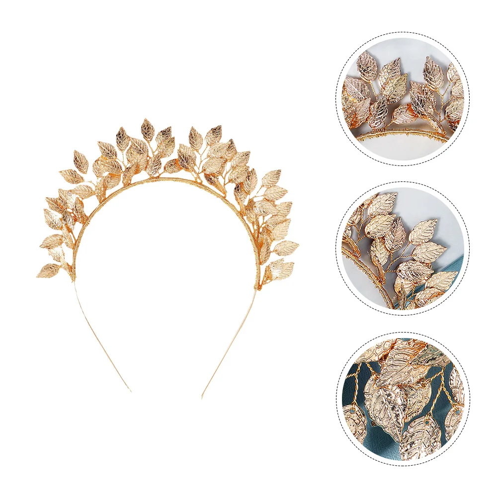 Handmade Leaf Headband Wedding Crown Decor Tiara Bridal Hair Accessories Gold Hoops
Handmade Leaf Headband Wedding Crown Decor Tiara Bridal Hair Accessories Gold Hoops