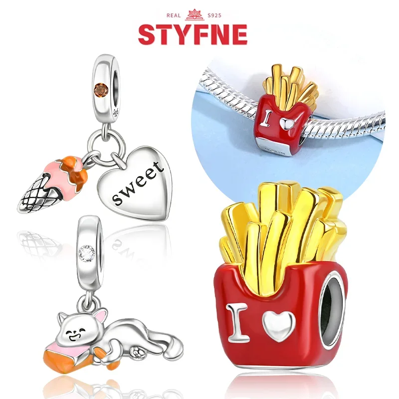Silver 925 Golden Delicious French Charm Sweet Icecream Beads Fit Original Bracelet Diy Jewelry Fine Gift for Women
Silver 925 Golden Delicious French Charm Sweet Icecream Beads Fit Original Bracelet Diy Jewelry Fine Gift for Women