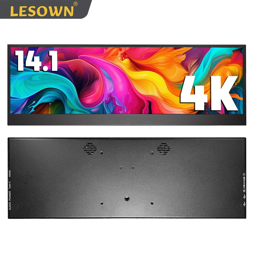 LESOWN 4K Длинный широкий монитор 14,1 дюйма 3840x1100 IPS ЖК-дисплей с сенсорным экраном Вторичный дисплей USB C для цифрового рынка
LESOWN 4K Длинный широкий монитор 14,1 дюйма 3840x1100 IPS ЖК-дисплей с сенсорным экраном Вторичный дисплей USB C для цифрового рынка