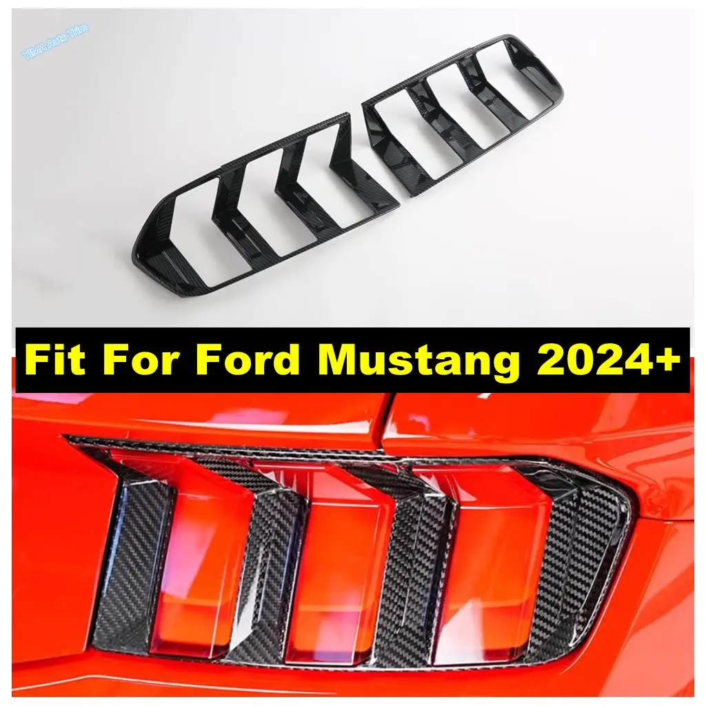 Car Exterior Refit Rear Tail Lights Lamps Frame Decoration Cover Trim ABS Carbon Fiber Accessories For Ford Mustang 2024 2025
Car Exterior Refit Rear Tail Lights Lamps Frame Decoration Cover Trim ABS Carbon Fiber Accessories For Ford Mustang 2024 2025