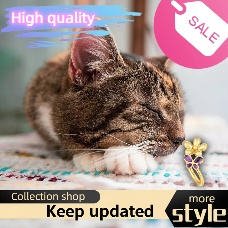 2025 New Cat Accessories Spanish Original Jewelry 925 Silver Purple Flower Ring Sweet and Elegant Girls Birthday Gift
2025 New Cat Accessories Spanish Original Jewelry 925 Silver Purple Flower Ring Sweet and Elegant Girls Birthday Gift