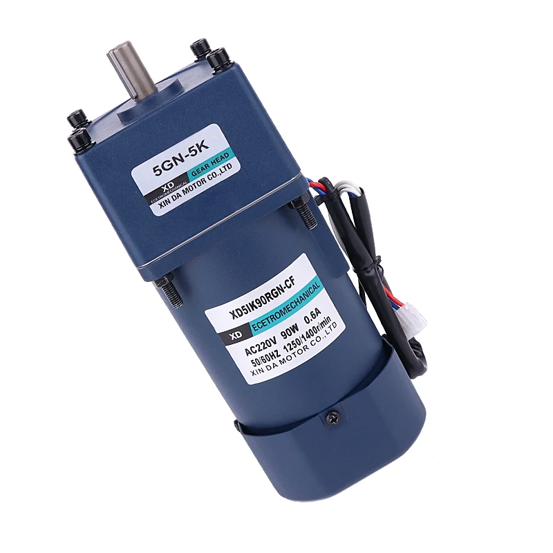 90W Single Phase Motor AC 110V/120V/220V/230V/380V 50Hz Adjustable Speed and Reversible Gear Reduction Motor
90W Single Phase Motor AC 110V/120V/220V/230V/380V 50Hz Adjustable Speed and Reversible Gear Reduction Motor