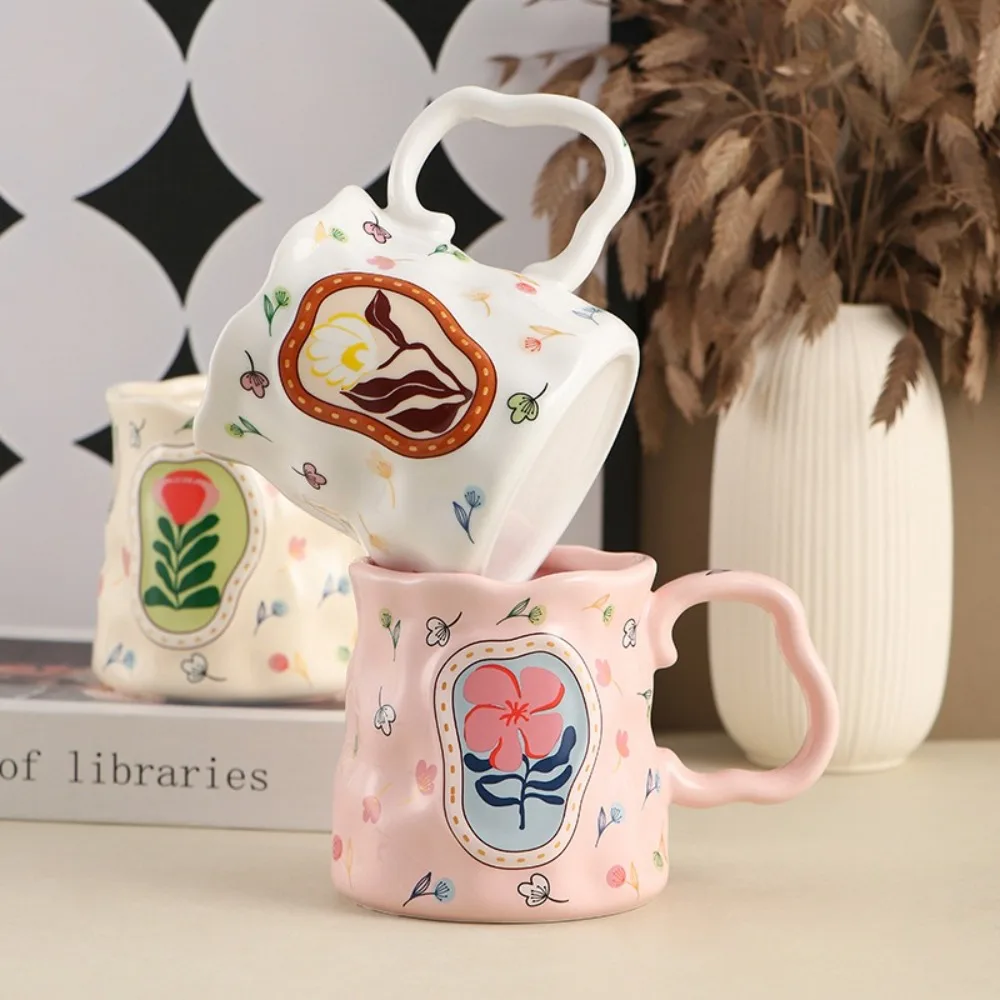 Exquisite Light Luxury Ceramic Coffee Mug Handmade Elegant Cafe Cup Floral Decoration Unique Breakfast Cup For Women
Exquisite Light Luxury Ceramic Coffee Mug Handmade Elegant Cafe Cup Floral Decoration Unique Breakfast Cup For Women