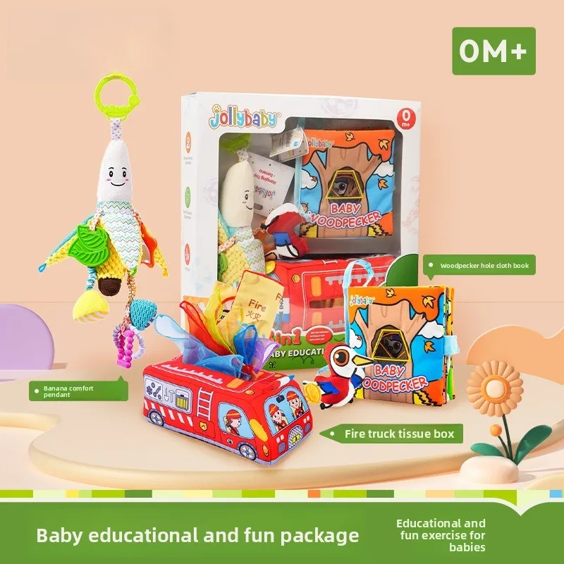 Подарочный набор для первых шагов развития: успокаивающая тканевая книжка, сенсорная погремушка, набор для интерактивных игр и мягкого развития мелкой моторики
Подарочный набор для первых шагов развития: успокаивающая тканевая книжка, сенсорная погремушка, набор для интерактивных игр и мягкого развития мелкой моторики