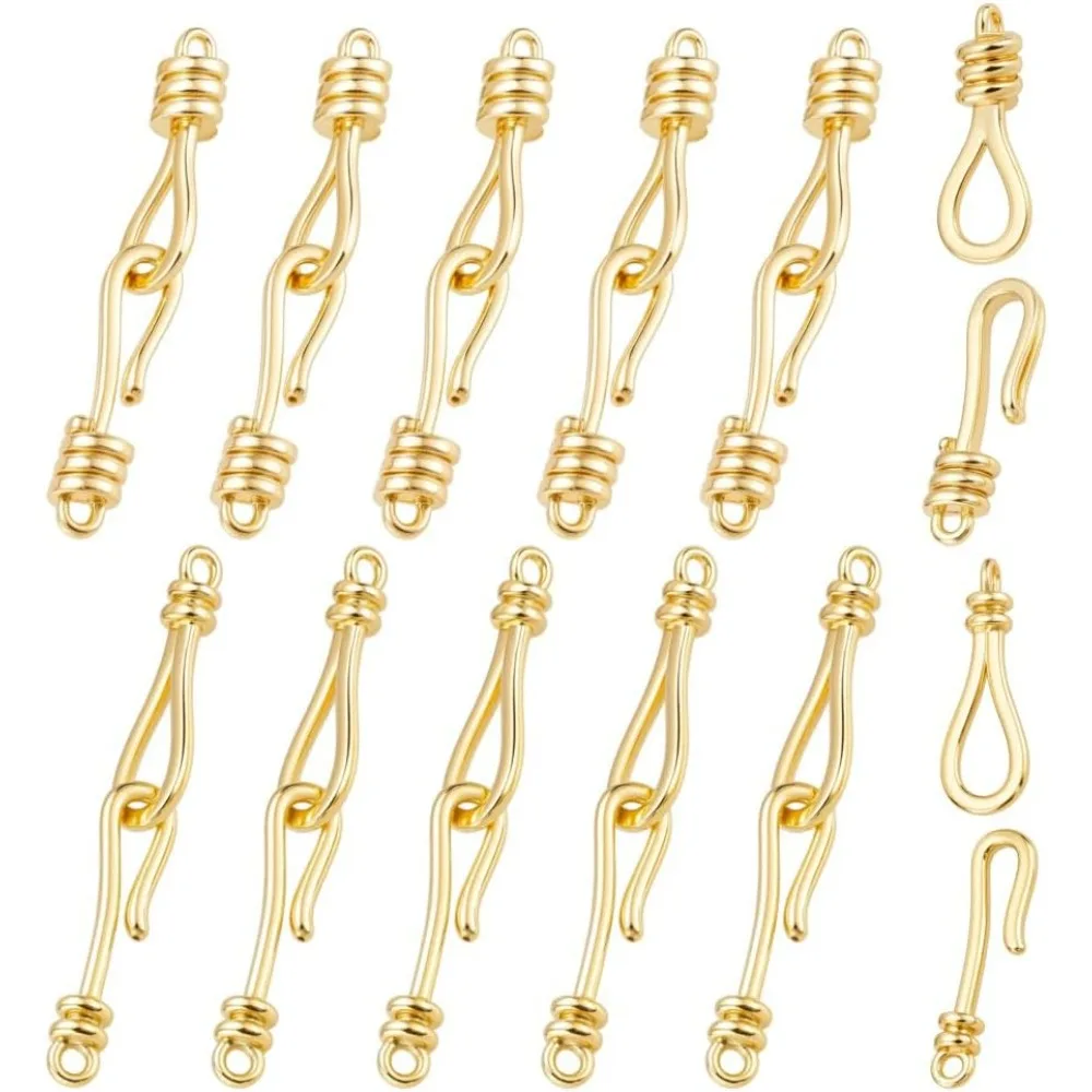 12pcs Jewelry Clasp Set 2 Styles S Hook Clasps Connector Clasps Brass Hook Bracelets Necklace Connectors
12pcs Jewelry Clasp Set 2 Styles S Hook Clasps Connector Clasps Brass Hook Bracelets Necklace Connectors