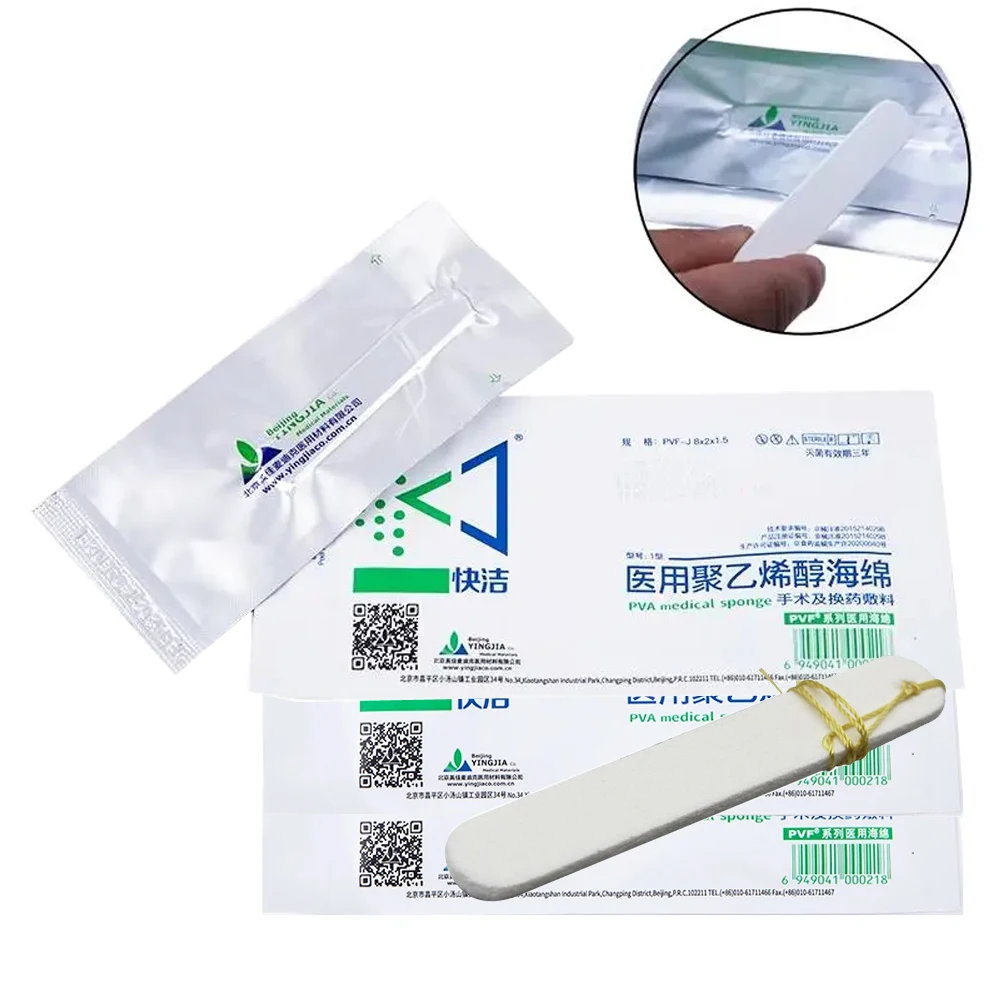 Wholesales 2/5/10pcs Disposable Nasal Dressing Medical Hemostatic PVA Sponge for Nose Bleeding Nasal Cavity Packing Haemostasis
Wholesales 2/5/10pcs Disposable Nasal Dressing Medical Hemostatic PVA Sponge for Nose Bleeding Nasal Cavity Packing Haemostasis