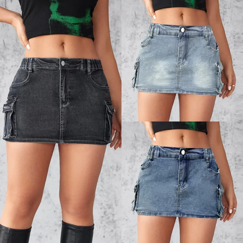 Vintage 2024 Workwear Denim Short Skirt Women High Waist Slim Fit Straight Wrapped Hip Female Mini Skirts Pockets Streetwear
Vintage 2024 Workwear Denim Short Skirt Women High Waist Slim Fit Straight Wrapped Hip Female Mini Skirts Pockets Streetwear