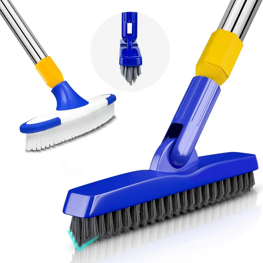 Комбинированная скруб-щетка для затирки, скребок для пола с длинной ручкой, универсальный набор щеток для чистки с жесткой щетиной для плитки, затирки, де
Комбинированная скруб-щетка для затирки, скребок для пола с длинной ручкой, универсальный набор щеток для чистки с жесткой щетиной для плитки, затирки, де