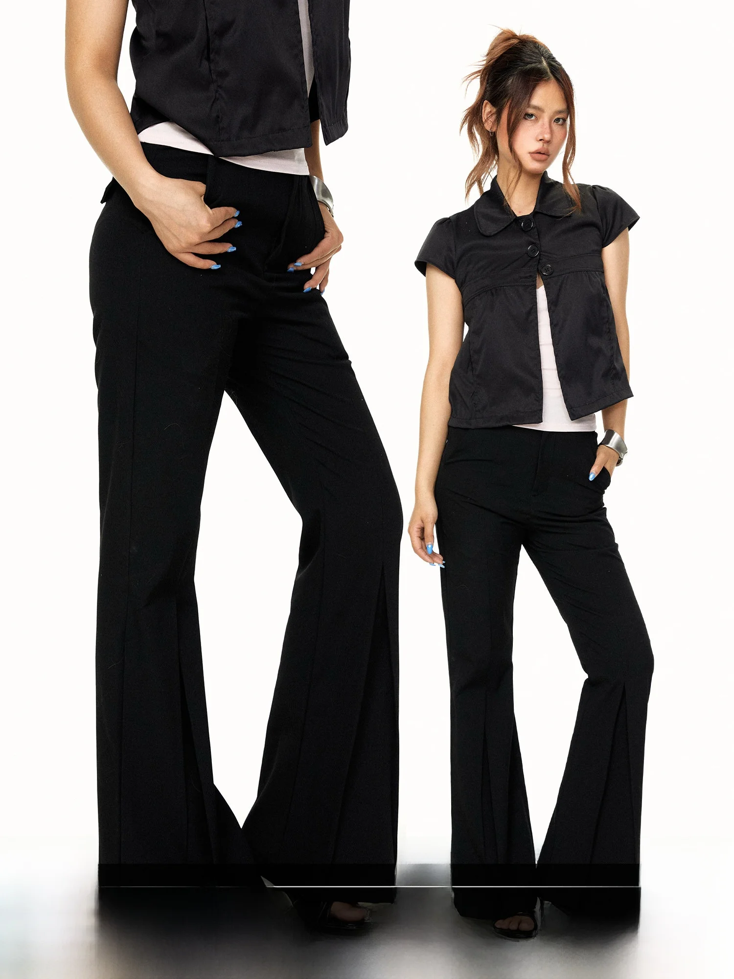 Blackbb American Style Casual Loose Women's Wide Leg Pants Summer Slimming Drapey Micro Flared Trousers with Pockets
Blackbb American Style Casual Loose Women's Wide Leg Pants Summer Slimming Drapey Micro Flared Trousers with Pockets