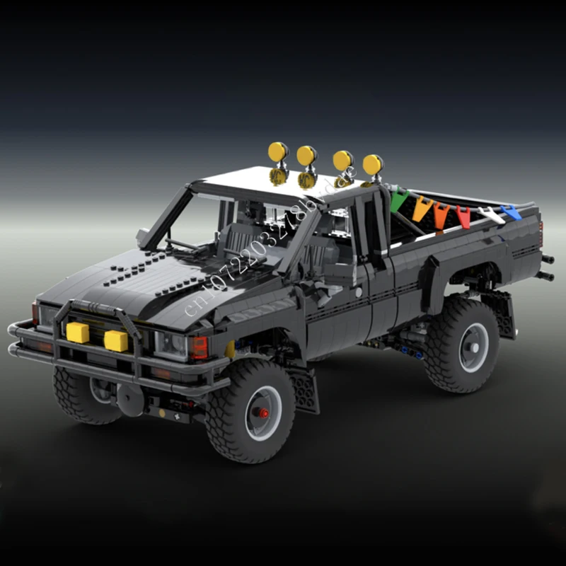 3208 шт. MOC городской транспорт Marty's 4x4 от «Назад в будущее», модель грузовика, строительные блоки, кирпичи, сделай сам, креативные игрушки, подарок для ребенка
3208 шт. MOC городской транспорт Marty's 4x4 от «Назад в будущее», модель грузовика, строительные блоки, кирпичи, сделай сам, креативные игрушки, подарок для ребенка