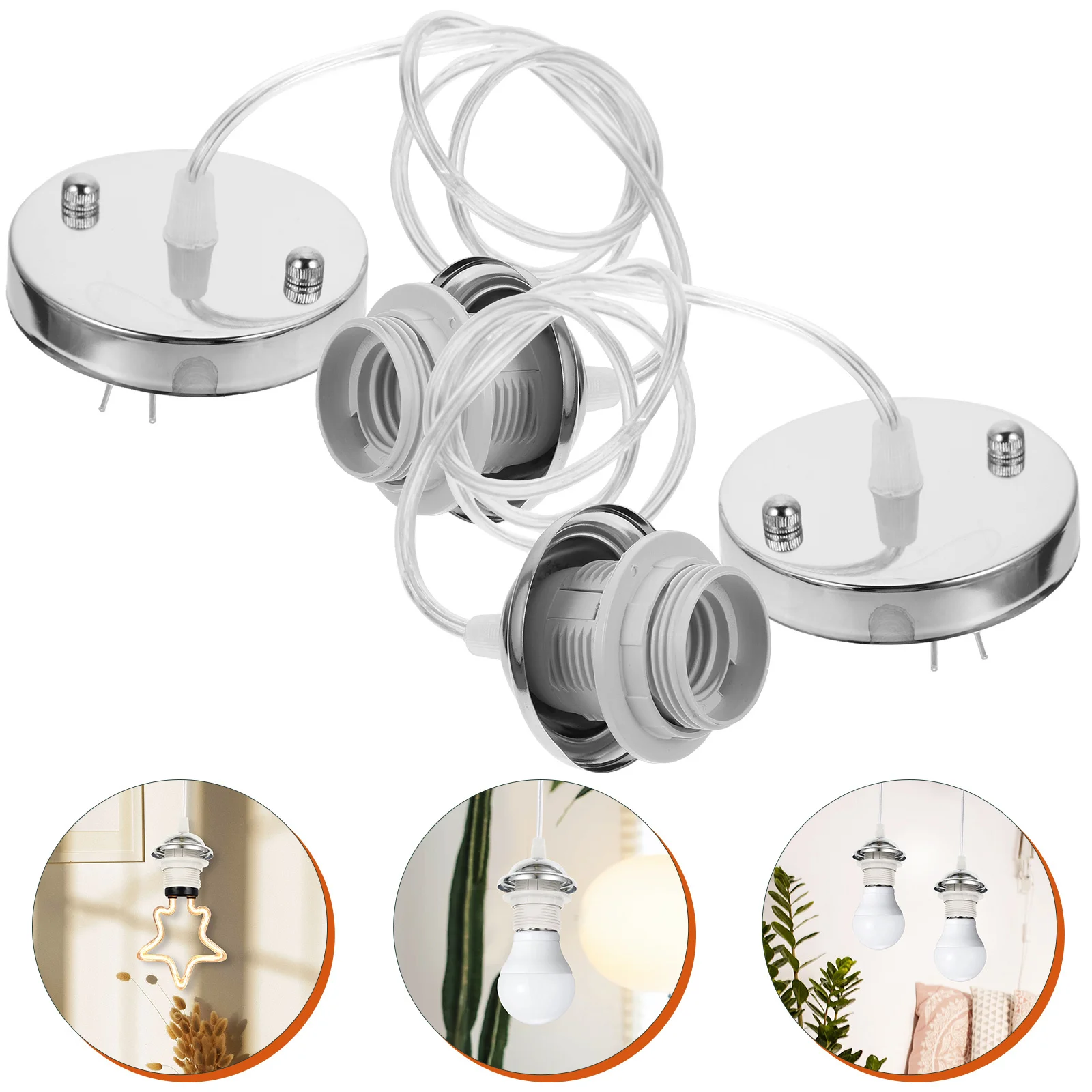 2pcs E27 Thread Lamp Holder Metal Light Socket Ceiling Hanging Fixture Industrial Pendant Kit Bulb Base Adapter Led Lamp Tube
2pcs E27 Thread Lamp Holder Metal Light Socket Ceiling Hanging Fixture Industrial Pendant Kit Bulb Base Adapter Led Lamp Tube