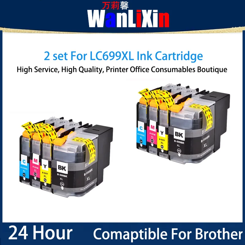 1/2 SET LC699XL Ink Cartridge Compatible For Brother MFC-J2320 / MFC-J2720 Printer
1/2 SET LC699XL Ink Cartridge Compatible For Brother MFC-J2320 / MFC-J2720 Printer