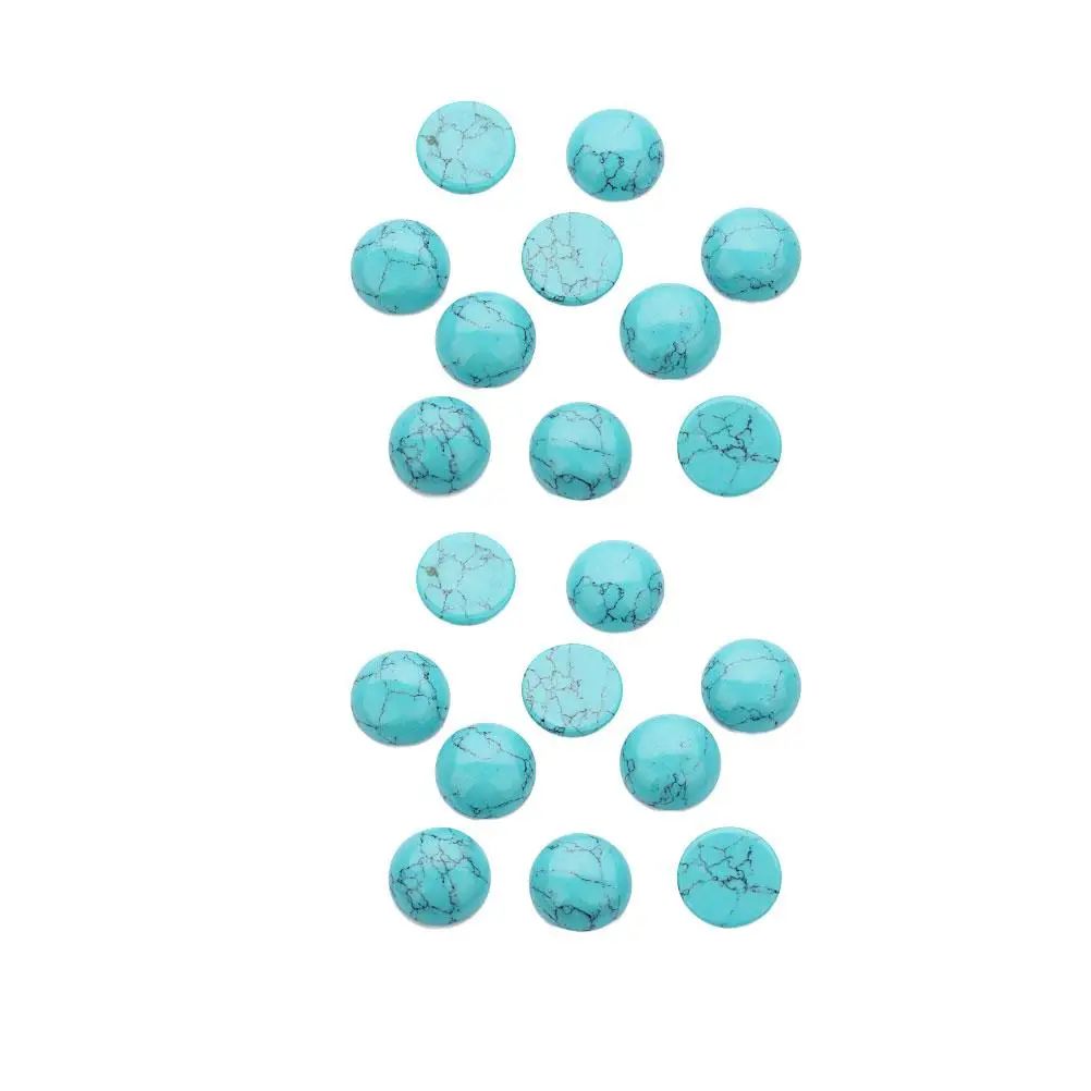 20 Pcs Turquoise Ring Face Round Blue Crystal Cabochons Beads Gemstone Glass DIY Craft Supplies Jewelry Making
20 Pcs Turquoise Ring Face Round Blue Crystal Cabochons Beads Gemstone Glass DIY Craft Supplies Jewelry Making