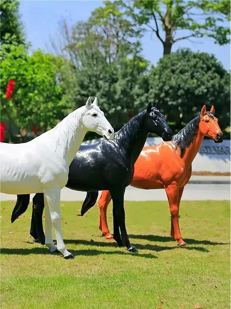 FRP Large Horse Sculpture Courtyard Garden Shopping Mall Landscape Decoration
FRP Large Horse Sculpture Courtyard Garden Shopping Mall Landscape Decoration