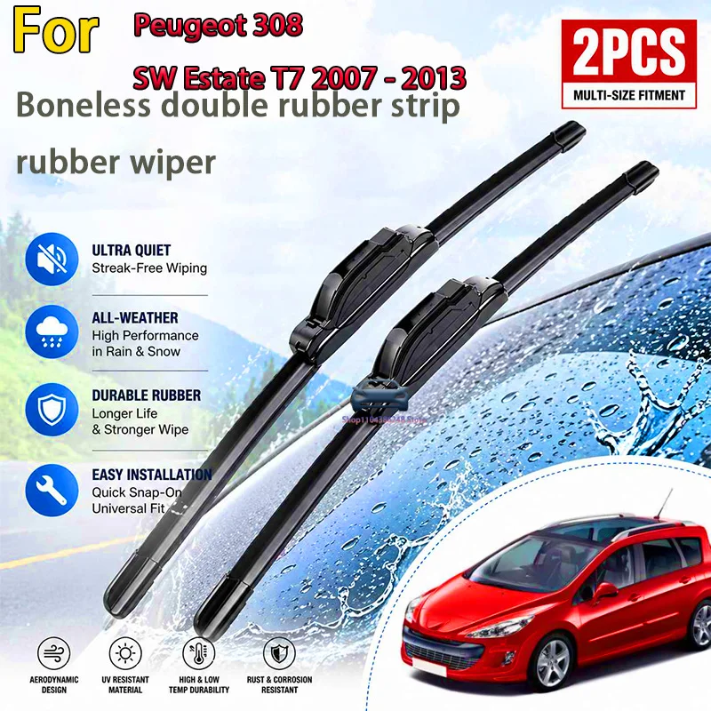 Front Wiper Blades Set For Peugeot 308 SW Estate T7 2007 - 2013 Windshield Windscreen Window 30"+26" Modification Parts
Front Wiper Blades Set For Peugeot 308 SW Estate T7 2007 - 2013 Windshield Windscreen Window 30"+26" Modification Parts
