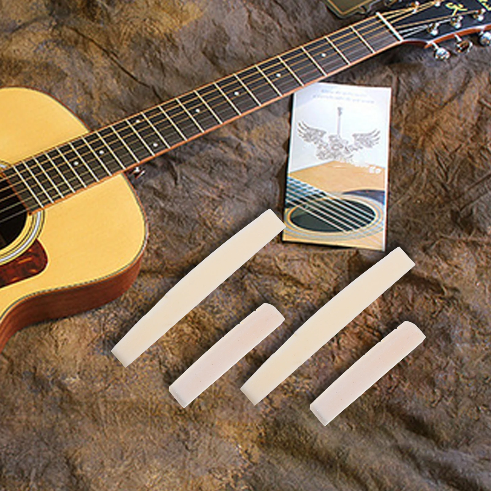 2 Sets Musical Instrument Guitar Pillow Replacement Saddle Beef Bone Acoustic Bridge
2 Sets Musical Instrument Guitar Pillow Replacement Saddle Beef Bone Acoustic Bridge