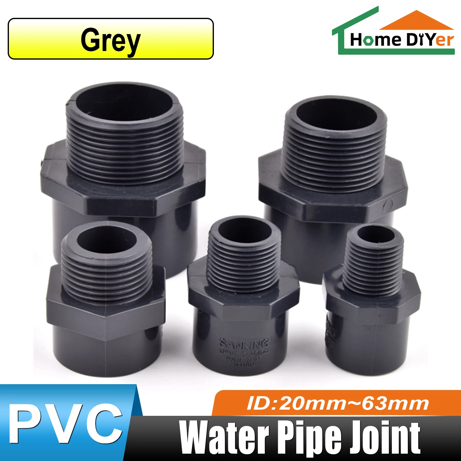 1/2"~2" PVC Nipples Threaded Pipe Fitting Connector BSP Male Adapter Garden Irrigation Water Pipe Straight Joint Fittings
1/2"~2" PVC Nipples Threaded Pipe Fitting Connector BSP Male Adapter Garden Irrigation Water Pipe Straight Joint Fittings