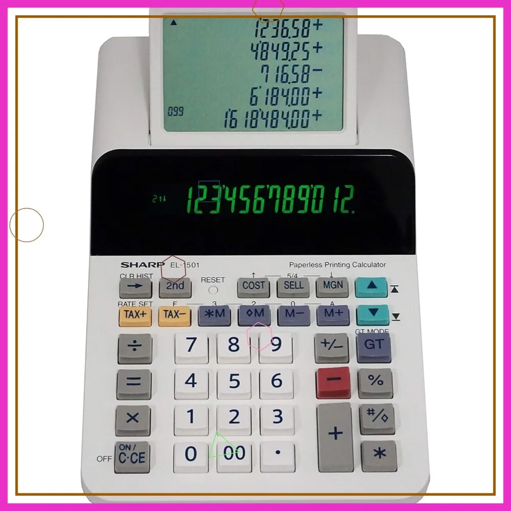 Compact Cordless Paperless 12-Digit Display Desktop Printing Calculator with Profit Margin Keys
Compact Cordless Paperless 12-Digit Display Desktop Printing Calculator with Profit Margin Keys