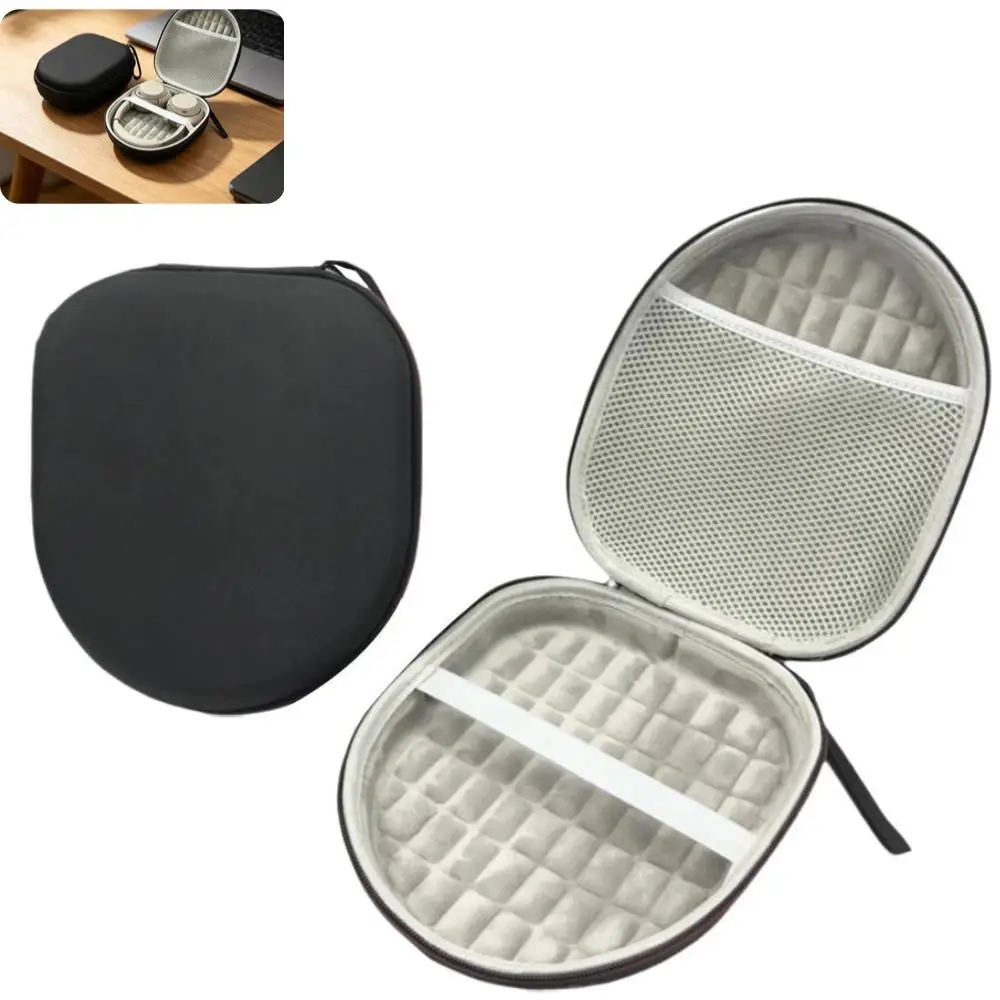 Hard Shell Headphone Case Large EVA Storage Bag for Over-Ear Headphones Shockproof Anti-Pressure Carrying Pouch with Mesh Pocket
Hard Shell Headphone Case Large EVA Storage Bag for Over-Ear Headphones Shockproof Anti-Pressure Carrying Pouch with Mesh Pocket