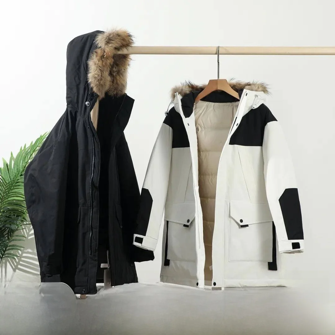 Тяжелый пуховик с воротником из натурального меха, мужское стеганое пальто средней длины с капюшоном, водонепроницаемое белое повседневное пальто Du down
Тяжелый пуховик с воротником из натурального меха, мужское стеганое пальто средней длины с капюшоном, водонепроницаемое белое повседневное пальто Du down