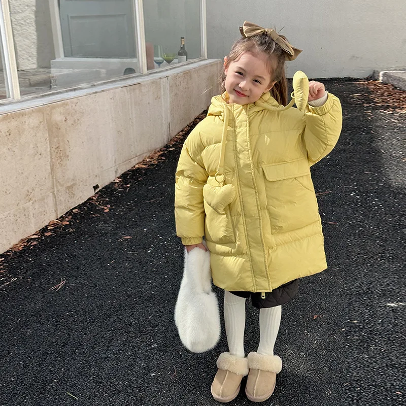 Winter Girls Warm Thick Loose Coat White Down Jacket 2024 New Fashion Simple Casual Down Coat Korean Simple Style Clothes
Winter Girls Warm Thick Loose Coat White Down Jacket 2024 New Fashion Simple Casual Down Coat Korean Simple Style Clothes