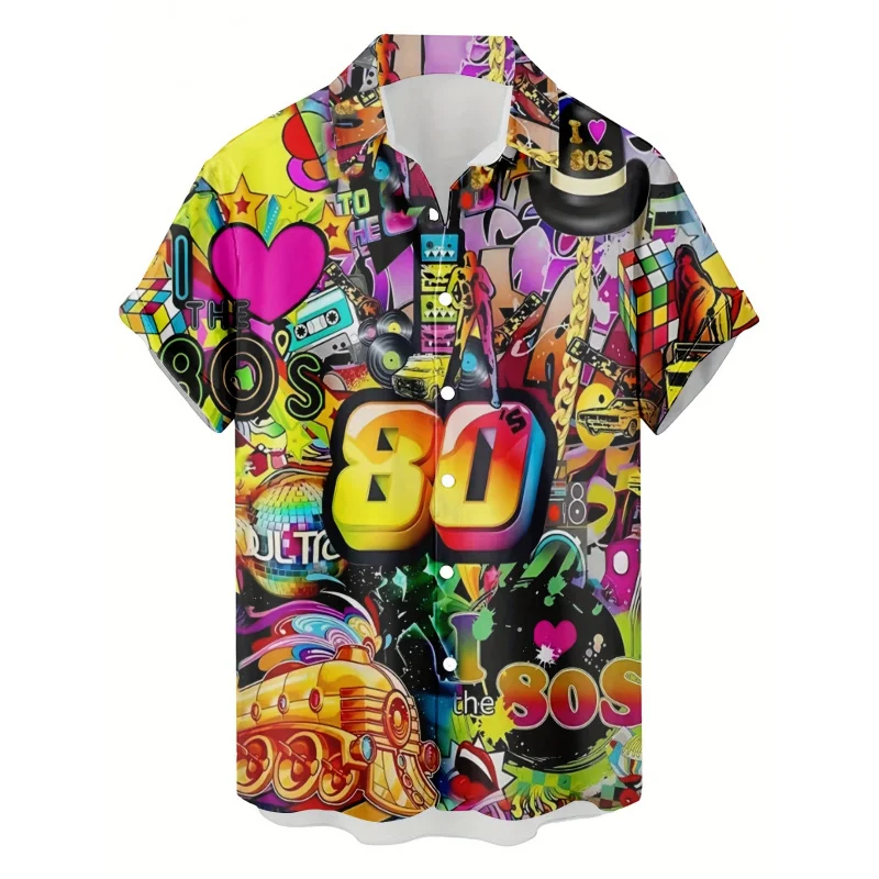 I Love The 80'sRetro Pattern3DPrinted Men's Shirt Casual Personality Hip Hop Rock Street Hawaiian Shirt
I Love The 80'sRetro Pattern3DPrinted Men's Shirt Casual Personality Hip Hop Rock Street Hawaiian Shirt