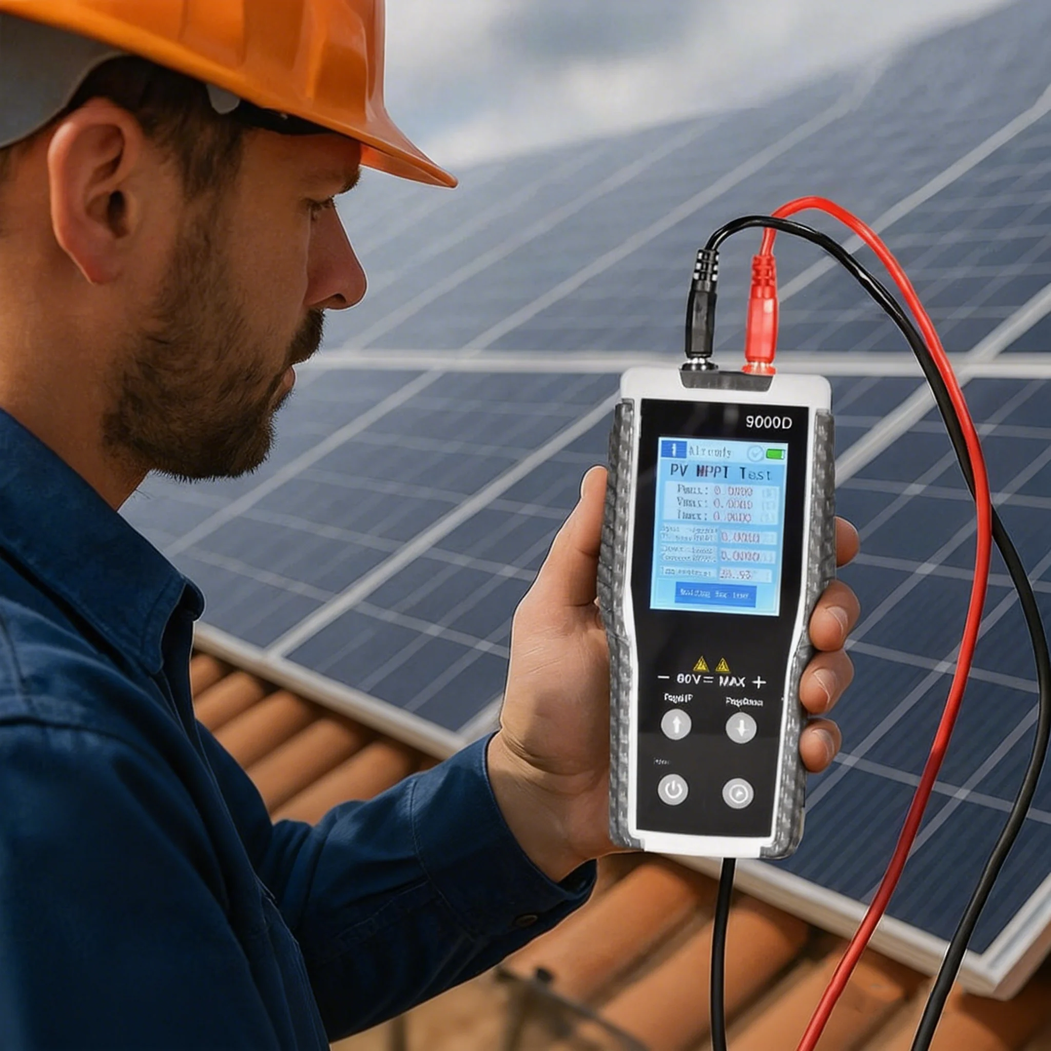 9000D PV Photovoltaic Power Meter 800W MPPT Tracker, Solar Panel Tester, Volt Amp 60V 35A, Data Logger
9000D PV Photovoltaic Power Meter 800W MPPT Tracker, Solar Panel Tester, Volt Amp 60V 35A, Data Logger