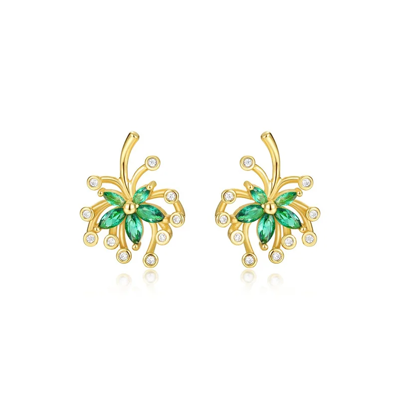 ZFSILVER Fashion Trendy Classic 925 Sterling Silver Color Moissanite Design Flower Earring Women Accessories Jewelry Gift ME0017
ZFSILVER Fashion Trendy Classic 925 Sterling Silver Color Moissanite Design Flower Earring Women Accessories Jewelry Gift ME0017