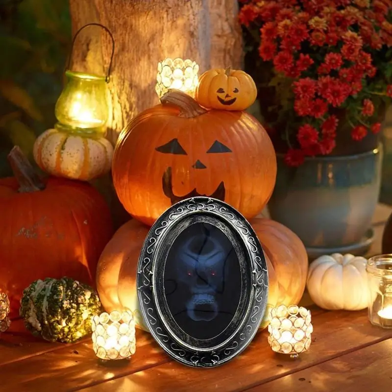 Halloween Optical Control Magic Mirror Demon King Ghost House Decoration Curse Portrait Decoration Magic Mirror Display Props
Halloween Optical Control Magic Mirror Demon King Ghost House Decoration Curse Portrait Decoration Magic Mirror Display Props