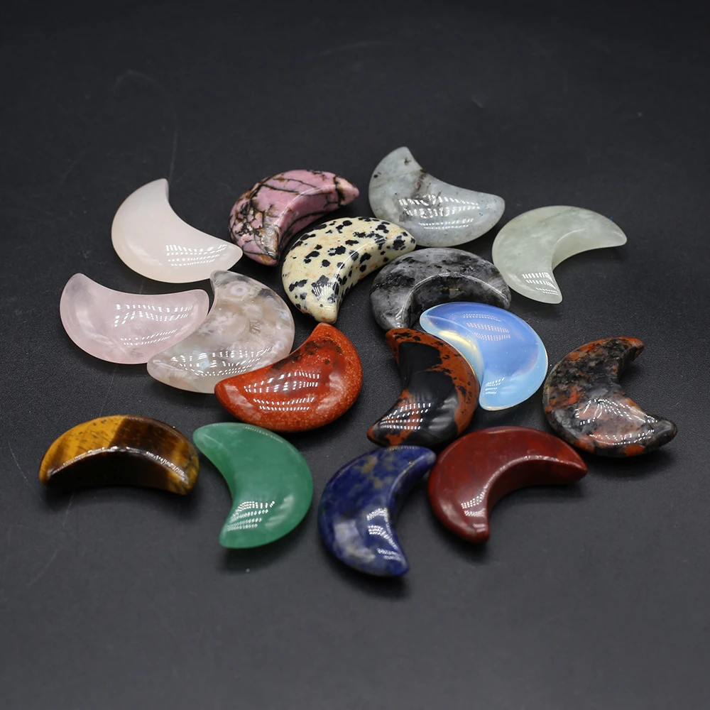 7Pcs/lot Natural Stone Moon Shaped Polished Ornaments Opal Reiki Chakra Crafts DIY Handmade Home Decorations Gift
7Pcs/lot Natural Stone Moon Shaped Polished Ornaments Opal Reiki Chakra Crafts DIY Handmade Home Decorations Gift