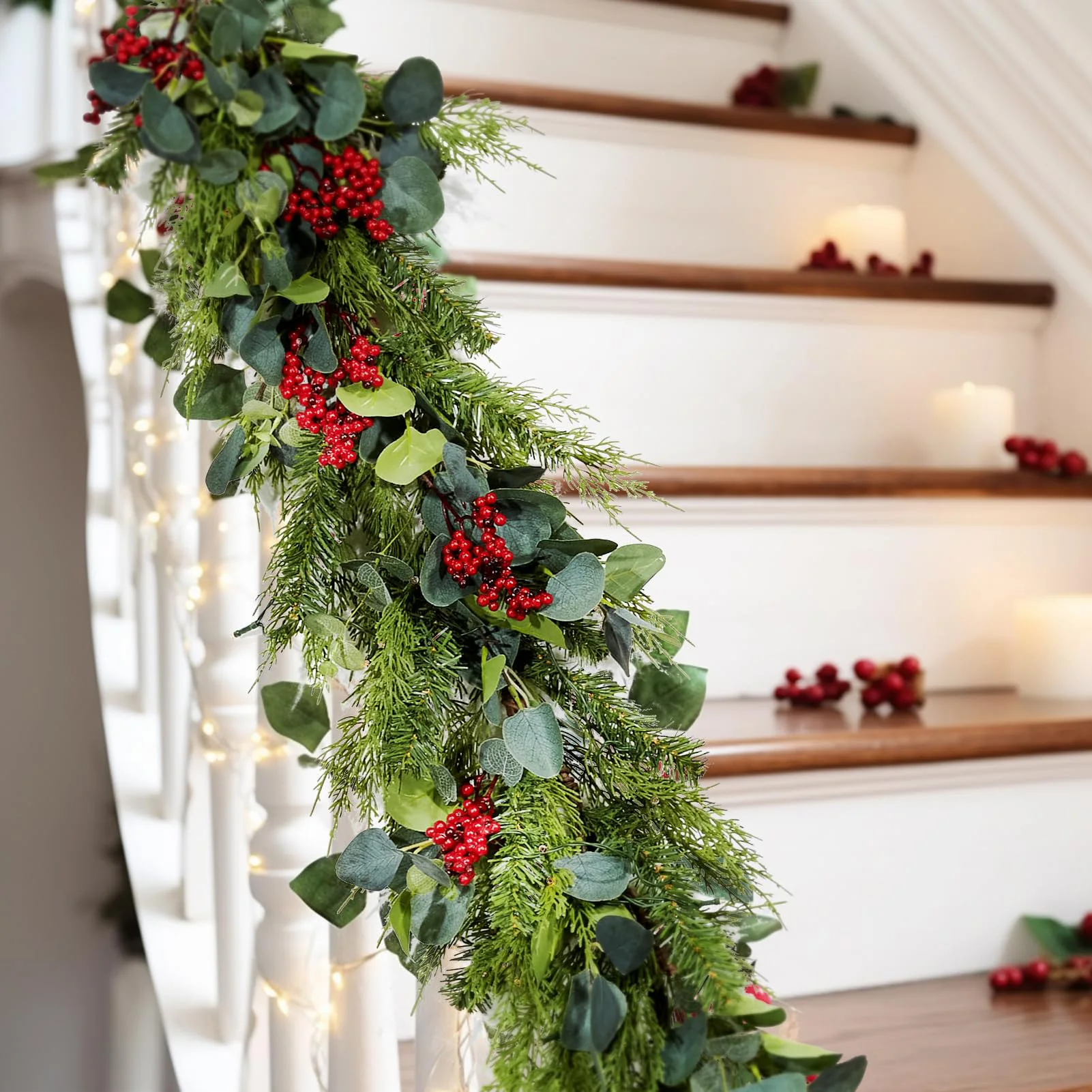 1.9m Christmas Decoration Vine Encryption Simulation Pine Needles Eucalyptus Berry Vines Ornament Xmas Party Decorations 2025
1.9m Christmas Decoration Vine Encryption Simulation Pine Needles Eucalyptus Berry Vines Ornament Xmas Party Decorations 2025