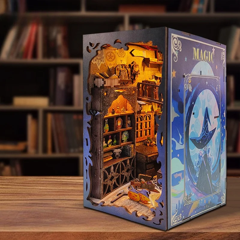 Creative 3D Puzzle Magic Academy Wooden Bookshelf Building Blocks Model Making DIY Assembly Toy Desktop Decoration Birthday Gift
Creative 3D Puzzle Magic Academy Wooden Bookshelf Building Blocks Model Making DIY Assembly Toy Desktop Decoration Birthday Gift