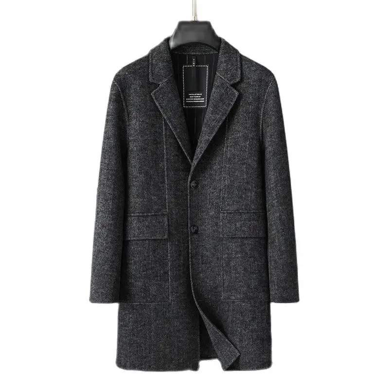 BATMO 2023 new arrival autumn wool trench coat men,male overcoat 2060
BATMO 2023 new arrival autumn wool trench coat men,male overcoat 2060