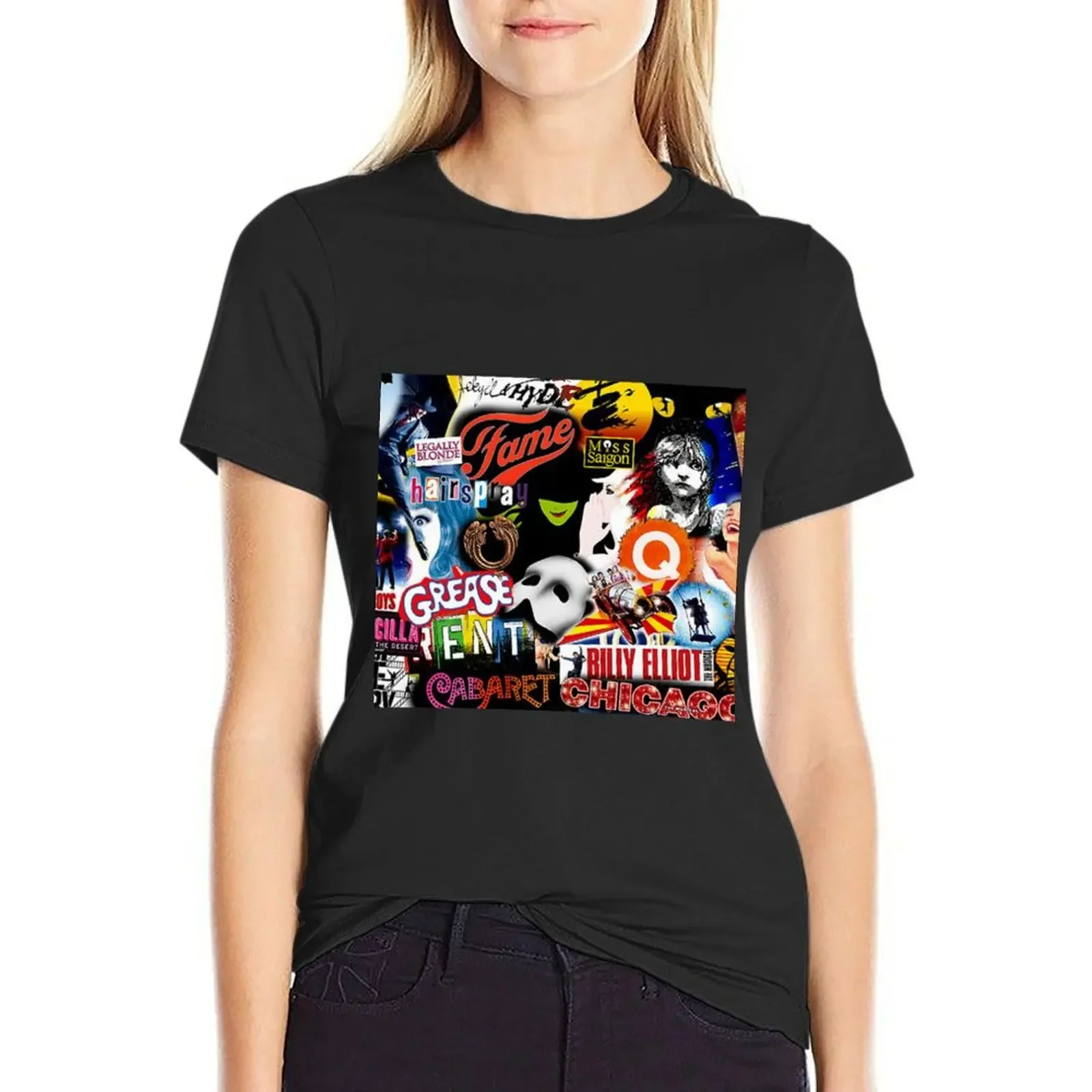 Broadway Musical Collage T-Shirt tops korean fashion plus size tops tops for Women
Broadway Musical Collage T-Shirt tops korean fashion plus size tops tops for Women