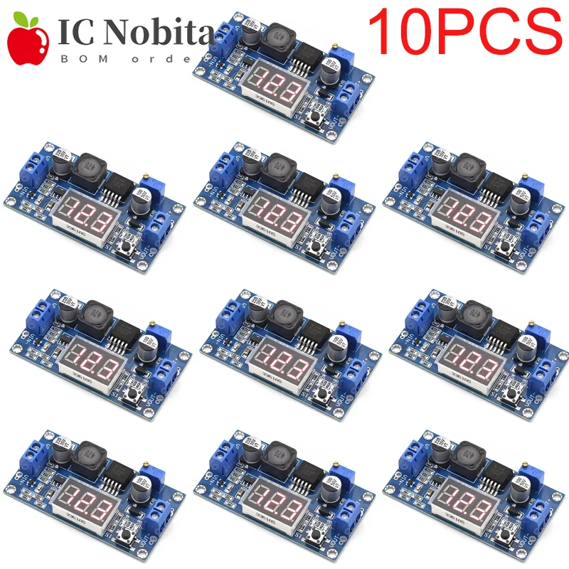 10PCS XL6009 DC-DC Adjustable Boost Converter Module 3V-32V to 5V-35V Step-Up Voltage Regulator with LED Voltage Display 
10PCS XL6009 DC-DC Adjustable Boost Converter Module 3V-32V to 5V-35V Step-Up Voltage Regulator with LED Voltage Display