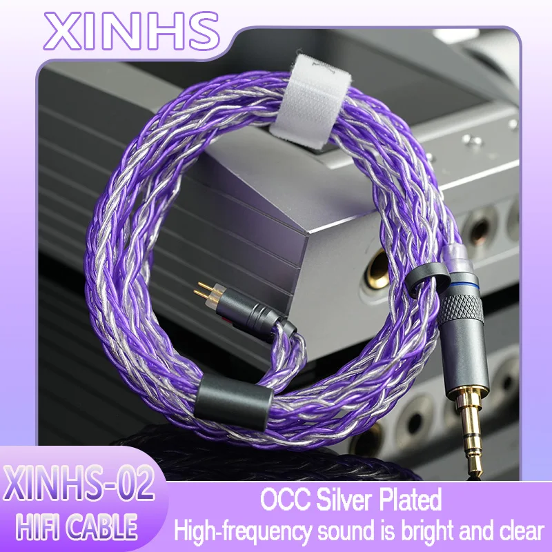 XINHS 8-жильный монокристаллический медный серебряный кабель для наушников серебристо-фиолетовый кабель IEM подходит для реки TINHiFi C2
XINHS 8-жильный монокристаллический медный серебряный кабель для наушников серебристо-фиолетовый кабель IEM подходит для реки TINHiFi C2