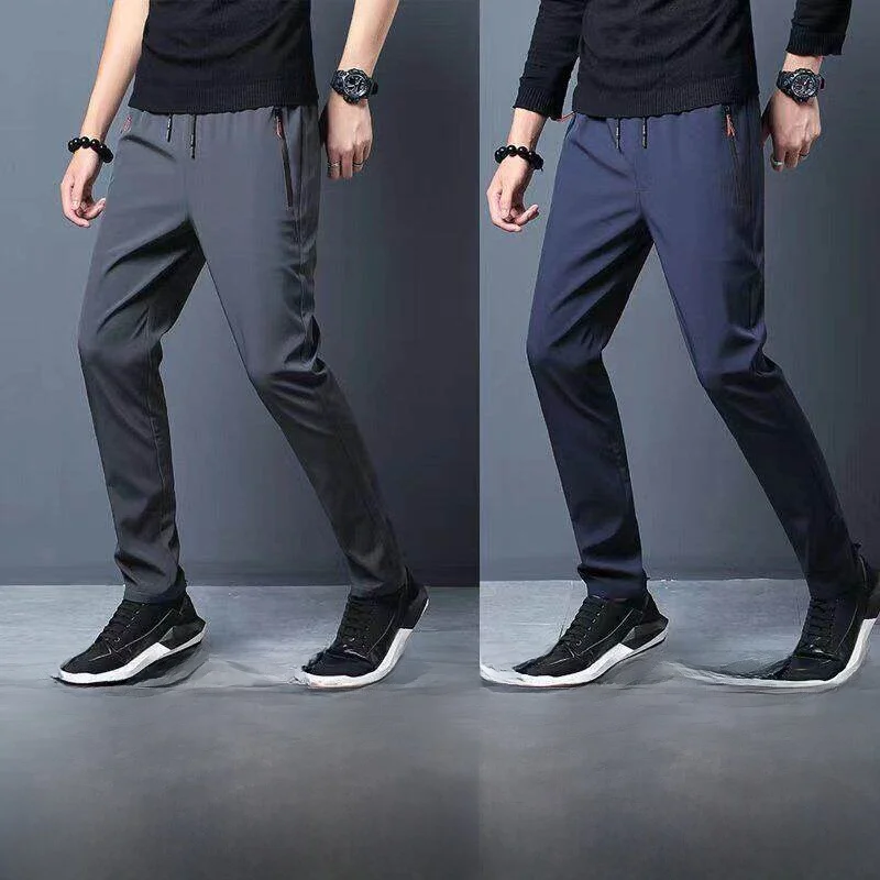 Summer Thin Ice Silk Men's Casual Pants Loose Straight Leg Sport Trousers Quick Dry Daily Wear Comfortable Lightweight
Summer Thin Ice Silk Men's Casual Pants Loose Straight Leg Sport Trousers Quick Dry Daily Wear Comfortable Lightweight
