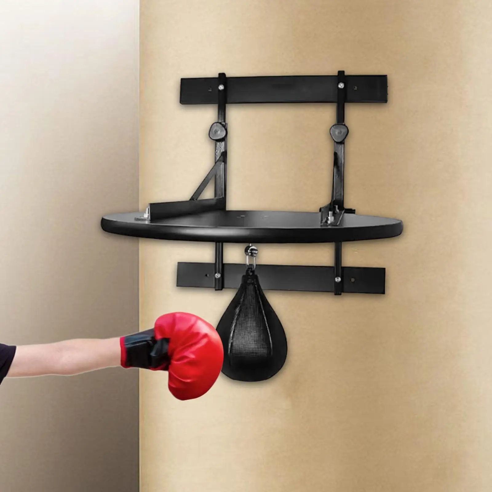 Speed Bag Platform Kit Wall Mount Bracket Hanging Bag Boxing Training Equipment for Kick Boxing Home Exercise Training Fitness
Speed Bag Platform Kit Wall Mount Bracket Hanging Bag Boxing Training Equipment for Kick Boxing Home Exercise Training Fitness