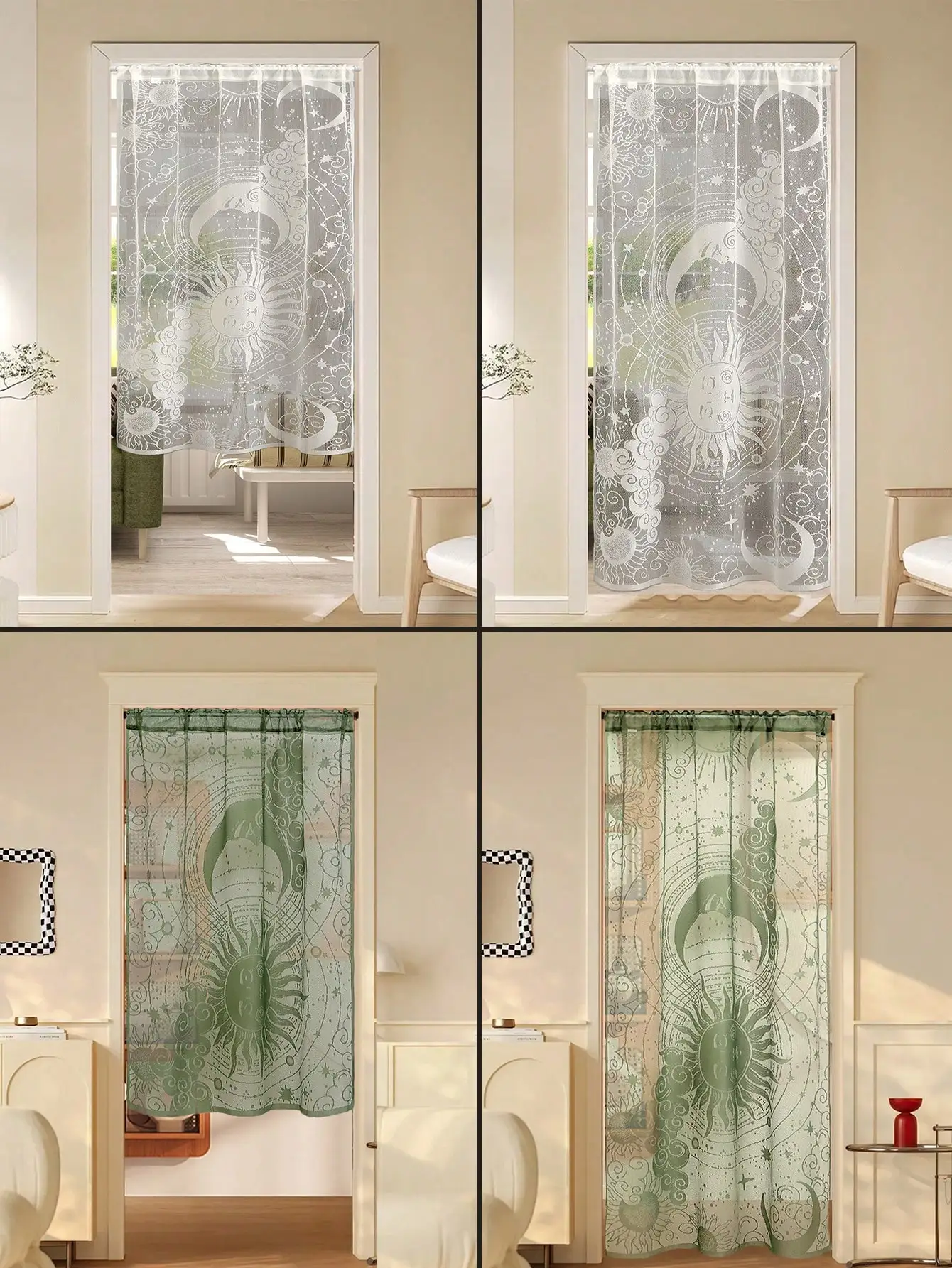 1PC Ramadan Translucent Sun and Moon Lace Door Curtain for Living Room Kitchen Door Frame Barrier Decorative Door Curtains
1PC Ramadan Translucent Sun and Moon Lace Door Curtain for Living Room Kitchen Door Frame Barrier Decorative Door Curtains