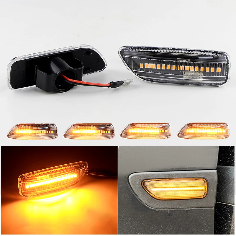 2× for Volvo S60 S80 V70 XC90 2003-2009 Auto LED Flowing Side Light Turn Signal Sequential Blinker Lamp Car Accessories Canbus
2× for Volvo S60 S80 V70 XC90 2003-2009 Auto LED Flowing Side Light Turn Signal Sequential Blinker Lamp Car Accessories Canbus