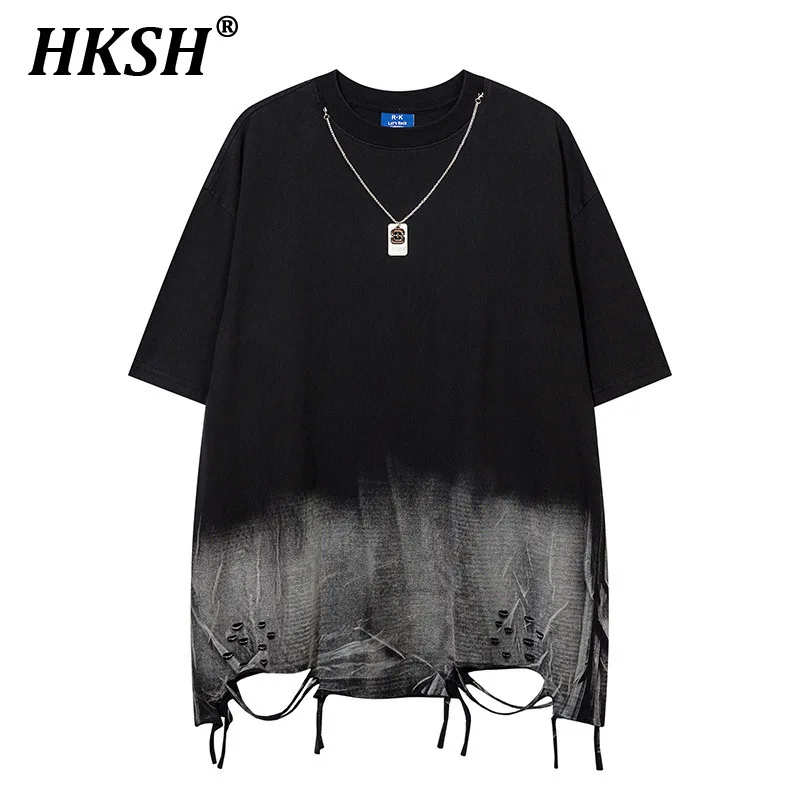 HKSH новые летние модные темные контрастные футболки с круглым вырезом и короткими рукавами, мужские футболки средней длины Tide High Street, окрашенные в галстук HK0989
HKSH новые летние модные темные контрастные футболки с круглым вырезом и короткими рукавами, мужские футболки средней длины Tide High Street, окрашенные в галстук HK0989
