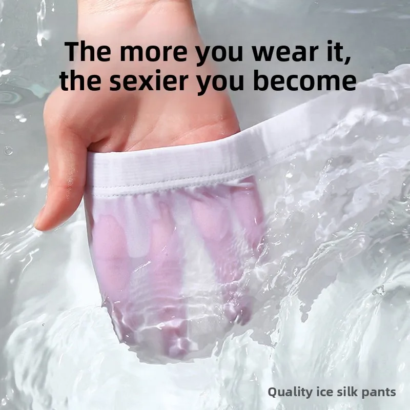 Cooling Silk Men Underwear Summer Breathable Lightweight Sexy Quick Dry Plus Size 4XL 5XL Briefs Cooling Silk Briefs
Cooling Silk Men Underwear Summer Breathable Lightweight Sexy Quick Dry Plus Size 4XL 5XL Briefs Cooling Silk Briefs
